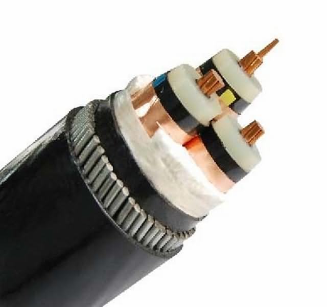  La norme CEI 0.6/1kv isolation XLPE Fil en acier gainé PVC Yjv32 Câble blindé de puissance