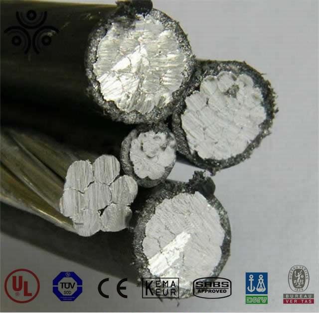  Cavo di alluminio di ABC del collegare inguainato spese generali di tensione di media e di bassa tensione