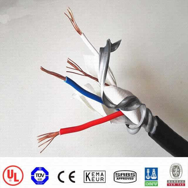  El conductor de varios cables de alimentación de bajo voltaje 600 V, UL tipo Mc Cable 3*8AWG+1*10 AWG