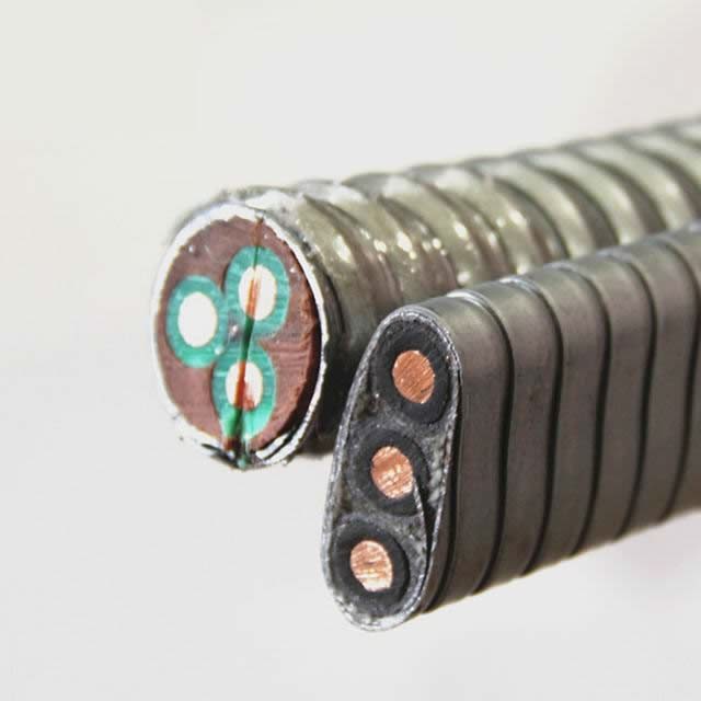  Погружение масляный насос стальные бронированные Esp круглый кабель или плоские