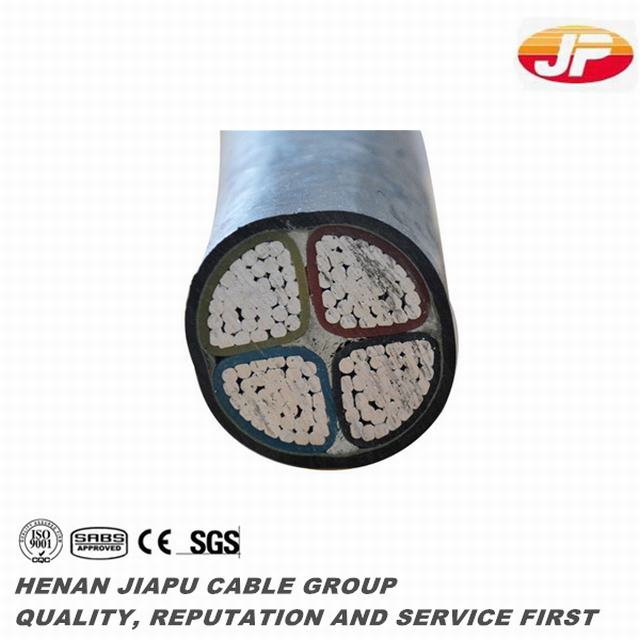  Conductor Aliminum aislamiento XLPE Cable recubierto de PVC