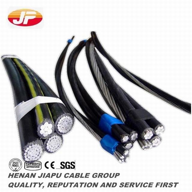 Low Voltage Aluminum Conductor PVC Insulated Overhead ABC Cable