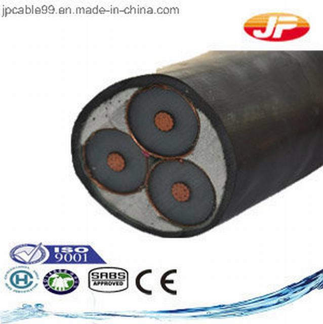 Medium Voltage XLPE Insulated Unarmoured Three Cores Electric Cable, Power Cable