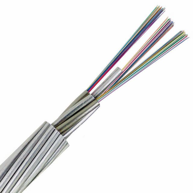 
                                 Modo único cabo de fibra óptica de tubo de PBT, Cabo de fibra, cabo Opgw                            