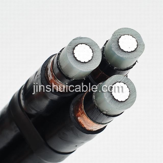  Núcleo de aluminio de 10kv XLPE Ligeros Cable aislado para los gastos generales