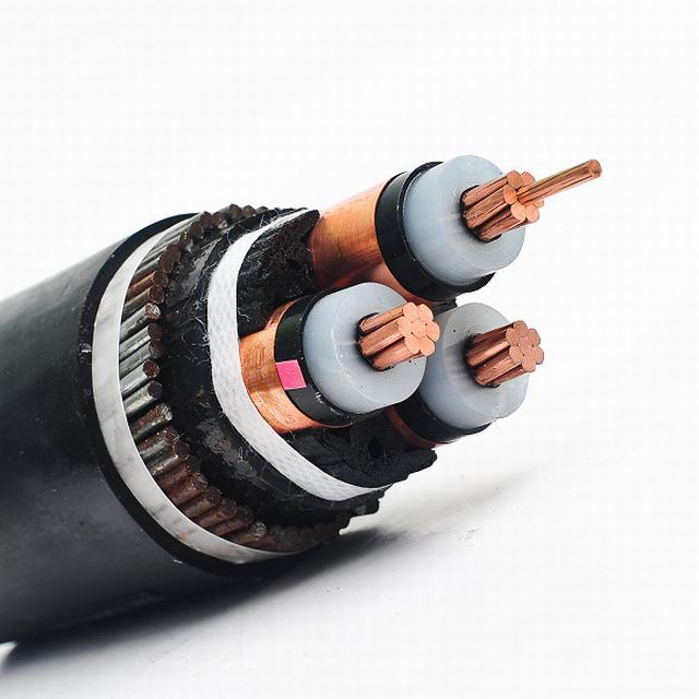 
                                 25kv Al/XLPE/XLPE Câble d'alimentation basse tension en aluminium                            
