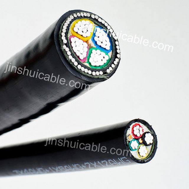 PVC/XLPE Insulation Copper Conductor Armoured Cable 4 Core 25mm