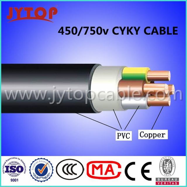  Cyky 0.6/1kv 1-câble, Ayky Câble standard IEC 60502