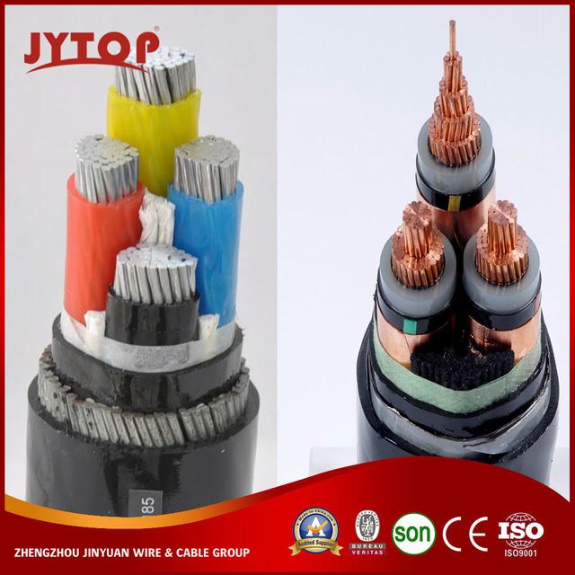 0.6/1kv XLPE Conductor de cobre recubierto de PVC con aislamiento de cable de alimentación