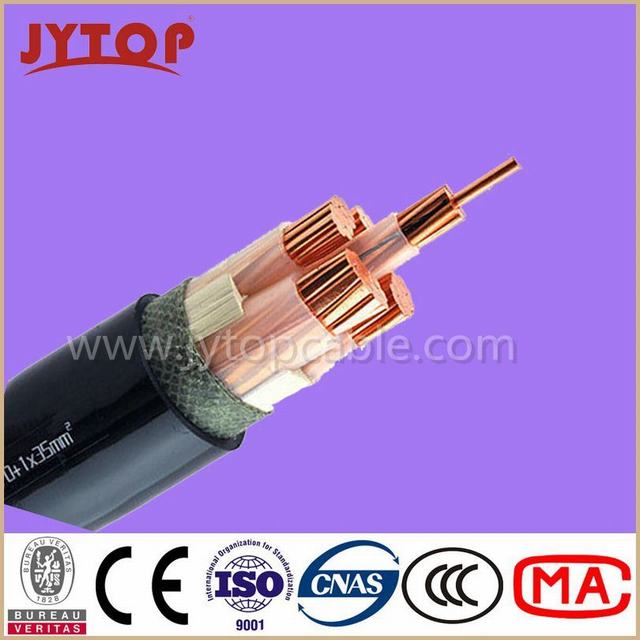  0.6/1kv elektrisches Kabel 3*70mm2+1*35mm2, kupfernes Kabel, XLPE Isolierung, Belüftung-Hüllen-Energien-Kabel