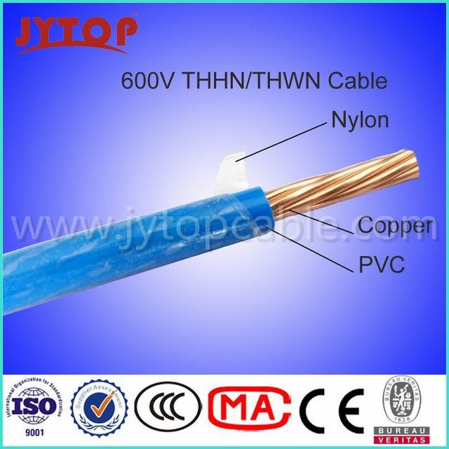  Le fil 600V Thhn Thwn le fil électrique