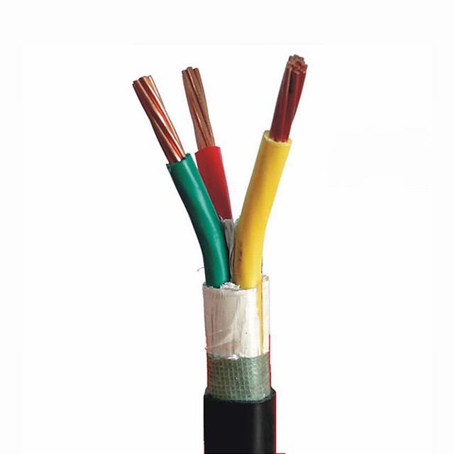  Gaine en PVC d'isolation en polyéthylène réticulé de cuivre blindé Câble d'alimentation électrique