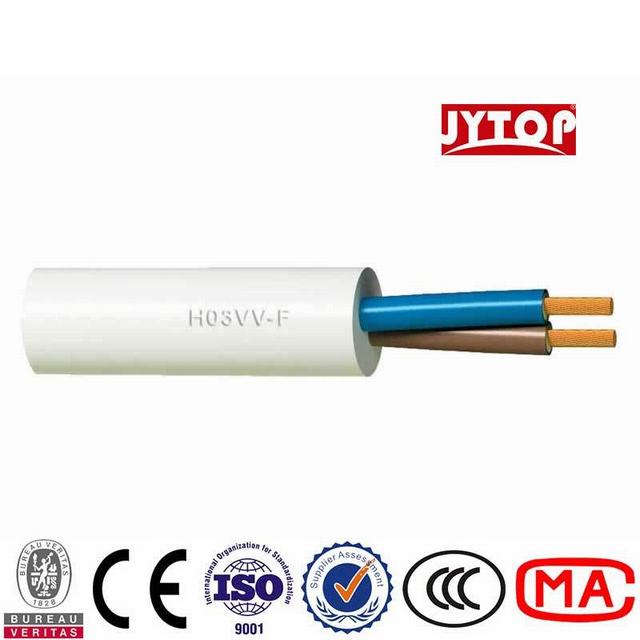  H03VV-F de la spécification de câble isolant en PVC avec gaine de câble