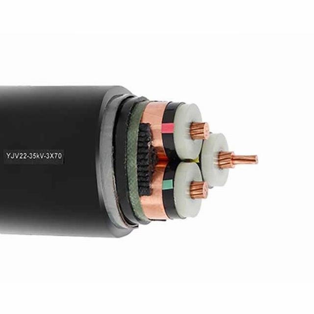  N2xsey 3*240mm2 aislamiento XLPE cobre Funda de PVC de cable de cobre del cable de alimentación de la pantalla