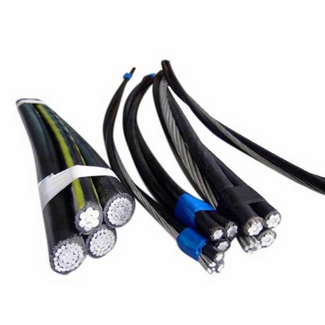  Накладные расходы XLPE Insualted алюминиевого провода антенны перекручен в комплекте кабель ABC