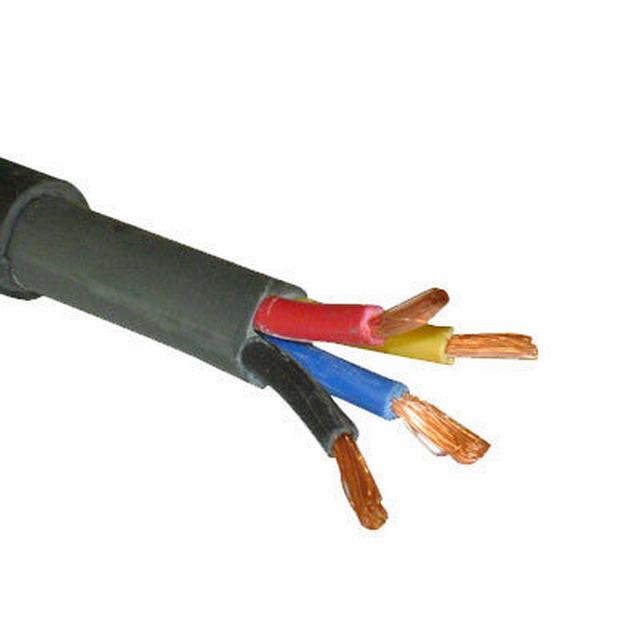  Câble en PVC de 4X4 Câble de cuivre isolés en PVC souple