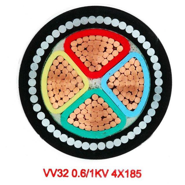  VV32 0.6/1kv 4x 185mm fil d'acier câble blindé