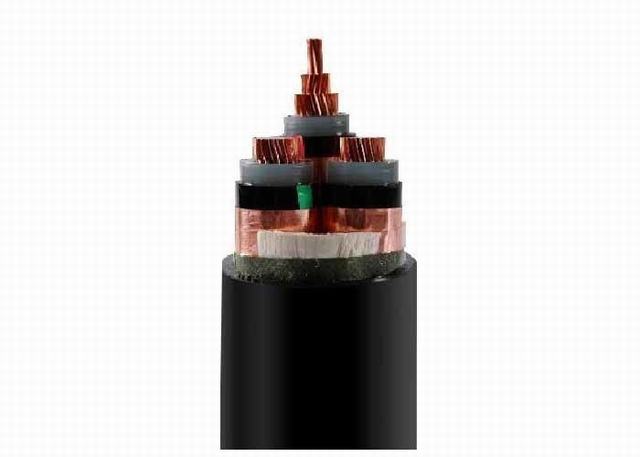  Tres de alta tensión con aislamiento XLPE Core Cable de alimentación 12/20 (24) Kv 70 Sq mm - 400 mm SQ