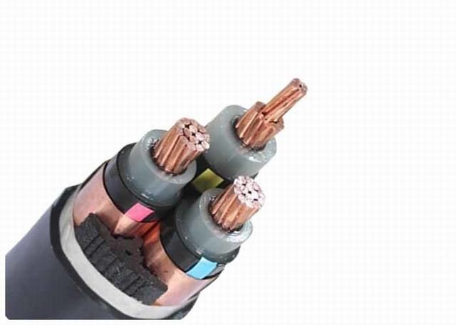  IEC60502-2 estándar 3x185mm2 Cable eléctrico de potencia de 11kv 33kv