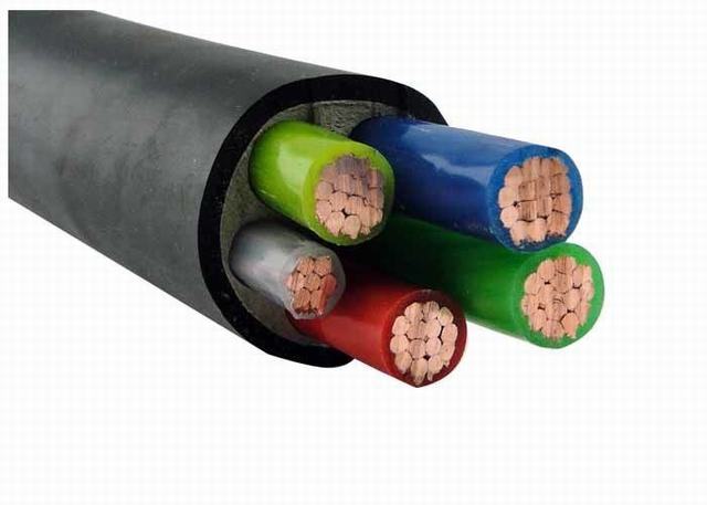  Низкое напряжение XLPE изолированный кабель питания 5 основных меди с 4-400 Sqmm электрического кабеля