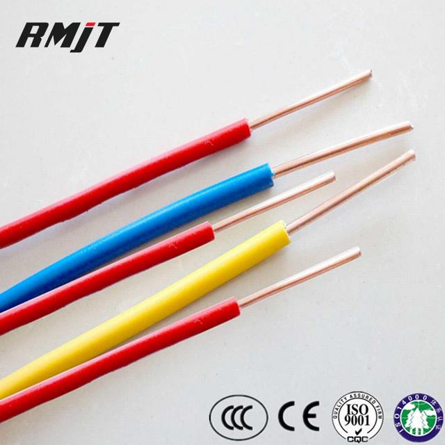 
                                 1,5 mm2 de 2,5 mm2 4,0 mm2 Conductor de cobre PVC Insualted Cable eléctrico                            