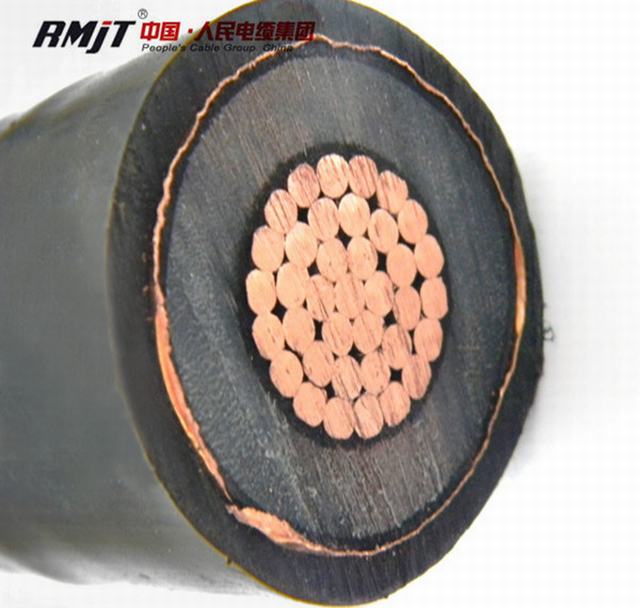  11kv XLPE cinta de cobre del cable de cobre sólido/pantalla de tres núcleos