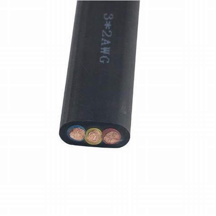 
                                 120mm2 Muti núcleo de cobre flexible Cable plano de la soldadura de caucho                            