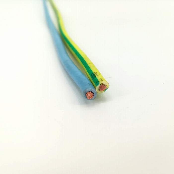 
                                 BV o fio elétrico 1,5mm 2,5mm 4mm, 6mm único núcleo de isolamento de PVC de fio de cobre                            