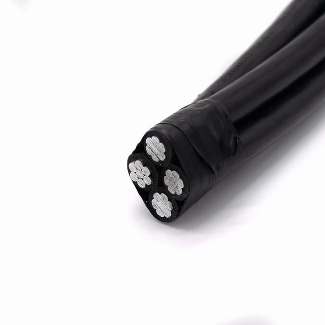 
                                 Низкое напряжение короткого замыкания XLPE накладных алюминиевых ABC ПВХ Triplex антенны для двусторонней печати в комплекте кабель                            