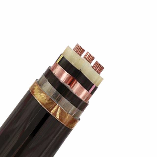 
                                 A tensão média N2xy Nycy 11kv 33kv Swa 3 núcleos Tela fita de cobre XLPE cabo condutor de cobre                            