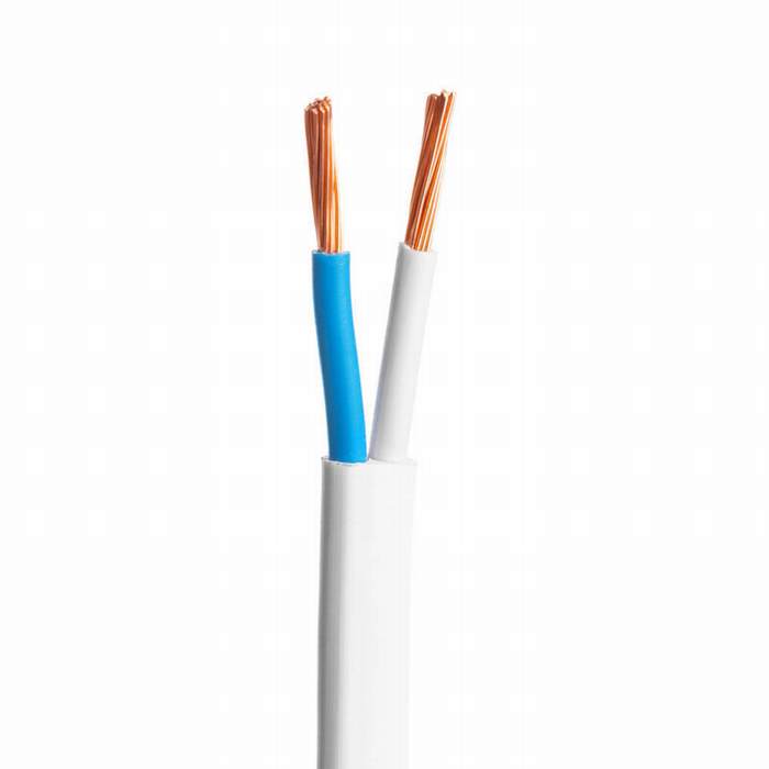 
                                 Dois cabos de núcleo duplo de PVC 2,5mm Televisão Cabo de cobre flexível para cablagem de casa                            