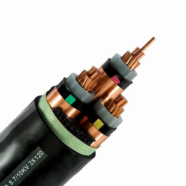 
                                 Isolation en polyéthylène réticulé 3 câble d'alimentation de base 35mm2 Cable                            