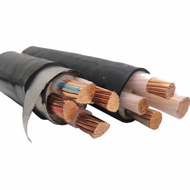 
                                 Conducteur en cuivre Yjv isolés en PVC Câble d'alimentation électrique par câble blindé                            