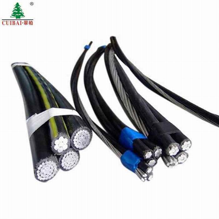 10kv Aluminum Conductor Steel Reinforced Higher Level Safety Overhead Aerial Bundle Cable