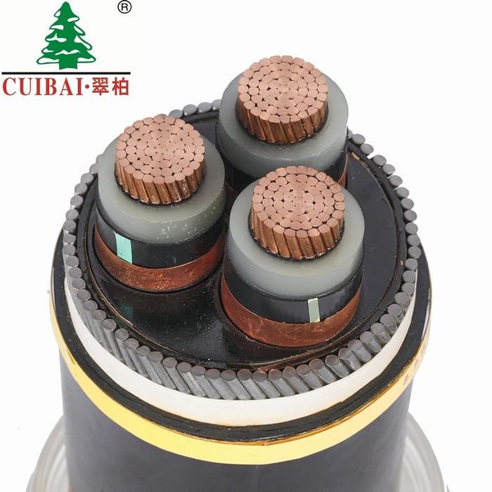 26/35kv Three Cores DC AC High Voltage Waterproof XLPE Insulated PVC Sheathed Indoor or Outdoor Copper/Cu Screen Wire Cable