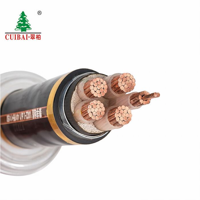 
                                 3.5 Kern 35 185 Quadrat-mm XLPE isolierte Stahlband-/Draht-gepanzertes kupfernes Kabel                            