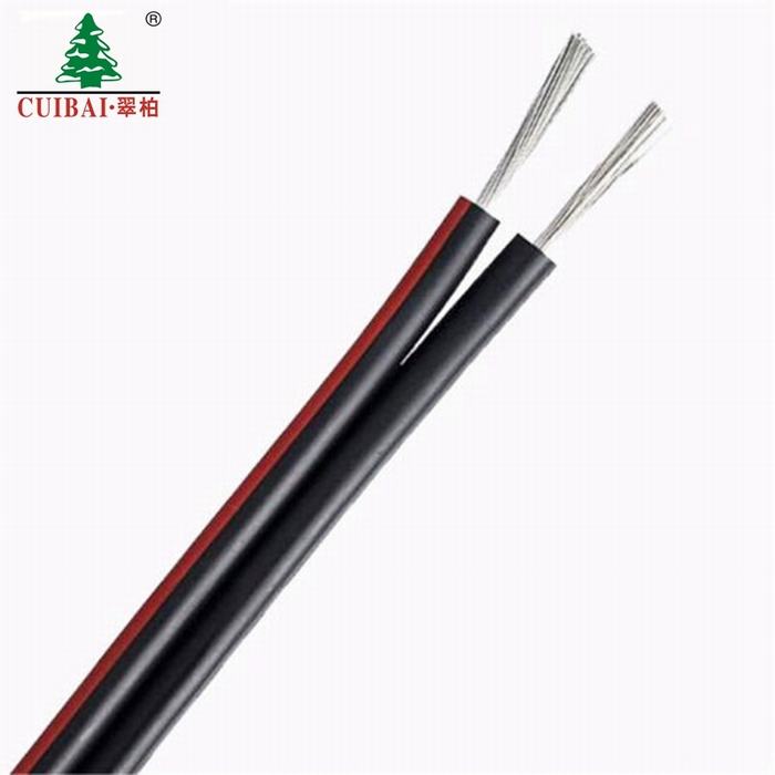 
                                 Solar de 4mm 12AWG Conductor de cobre del cable rojo/negro Chaqueta XLPE Larga vida de servicio de cable PV Certificación TUV                            