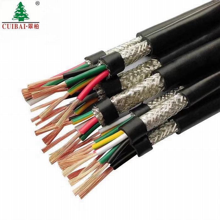 Flexible Copper Conductor Wire Flame Retardant PVC Insulated Aluminum Foil Shield Braid Control Cable
