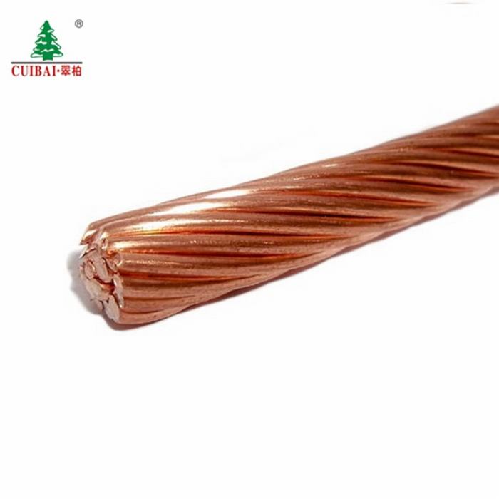 
                                 Flexible/solide pur multibrins en cuivre nu sur le fil de câble électrique en aluminium                            