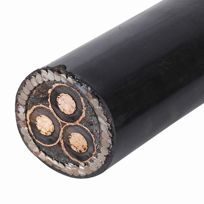 
                                 De alto voltaje medio solo tres núcleos Mv aceite aislante XLPE Blindados de la resistencia del cable de alimentación de PVC                            