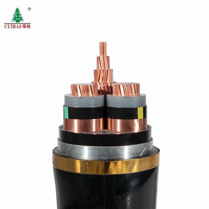 
                                 Solo de media tensión/tres núcleos de resistencia de aceite de Metro cable de alimentación de blindados XLPE                            