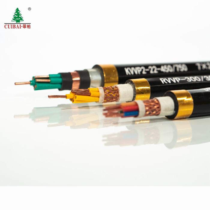 
                                 Recubierto de PVC aislante XLPE multinúcleo apantallado trenzado de cobre del cable eléctrico de control                            