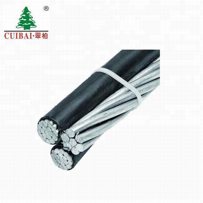 XLPE Insulated Aluminum Triplex Service Drop Concentrically Stranded Aerial Bundle Cable