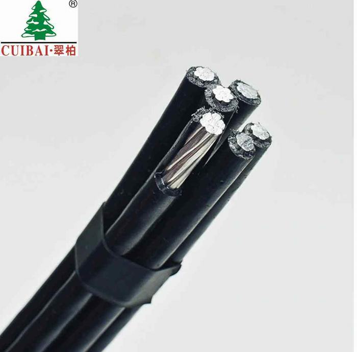 XLPE Insulated Twisted Aluminum Alloy Aerial Bundled Electric Wire Cable