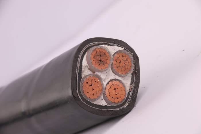 
                                 0.6/1kv-4 Núcleo Conductor de cobre recubierto de PVC aislante XLPE Cable de alimentación N2xy                            