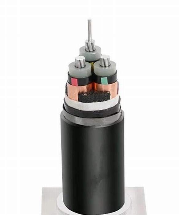 
                                 3 ядер XLPE короткого замыкания "Аль-среднего напряжения бронированных электрический кабель алюминиевый проводник двойной стальной ленты                            