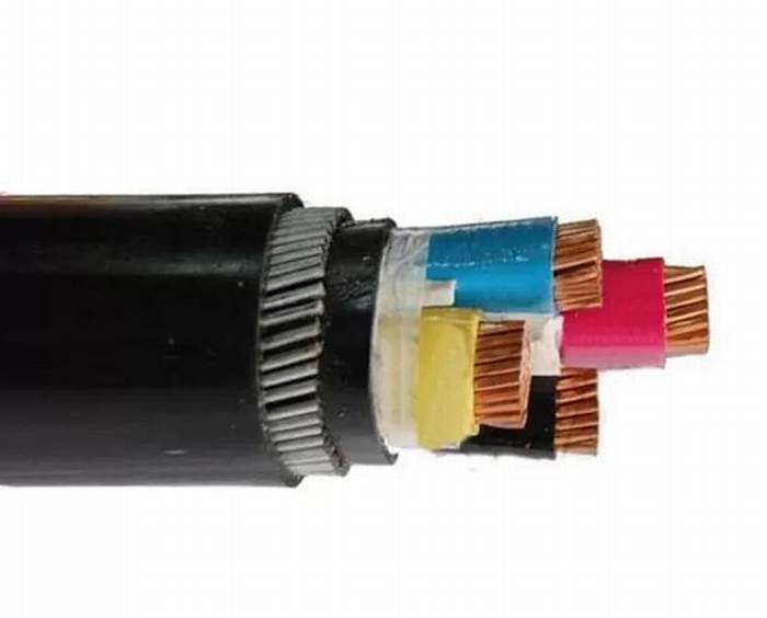 
                                 Conducteur en cuivre du fil en acier avec isolation XLPE PVC blindés Câble électrique Gaine en PVC noir câble LV                            