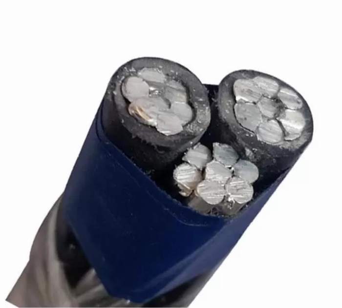 Low Voltage Aluminum Aerial Bundled Cable AAC Triplex Icea Standard Cable