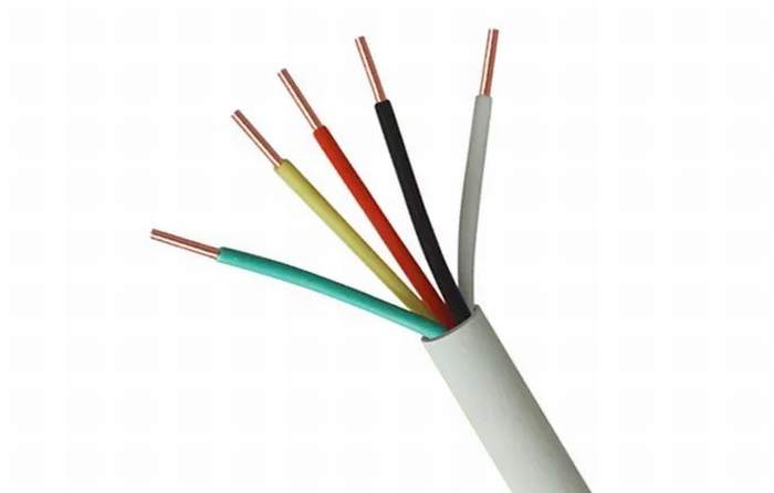 
                                 Isolation PVC multiconducteur Câble électrique sur le fil blanc veste de couleur pour l'alimentation électrique                            