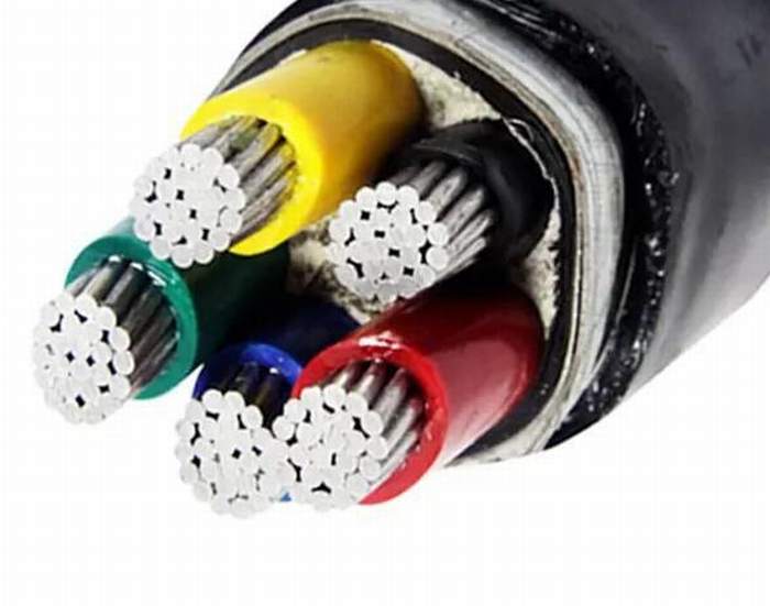 
                                 Cinta de acero de varios núcleos de cables eléctricos blindados 1kv aislados con PVC cables conductores de aluminio                            